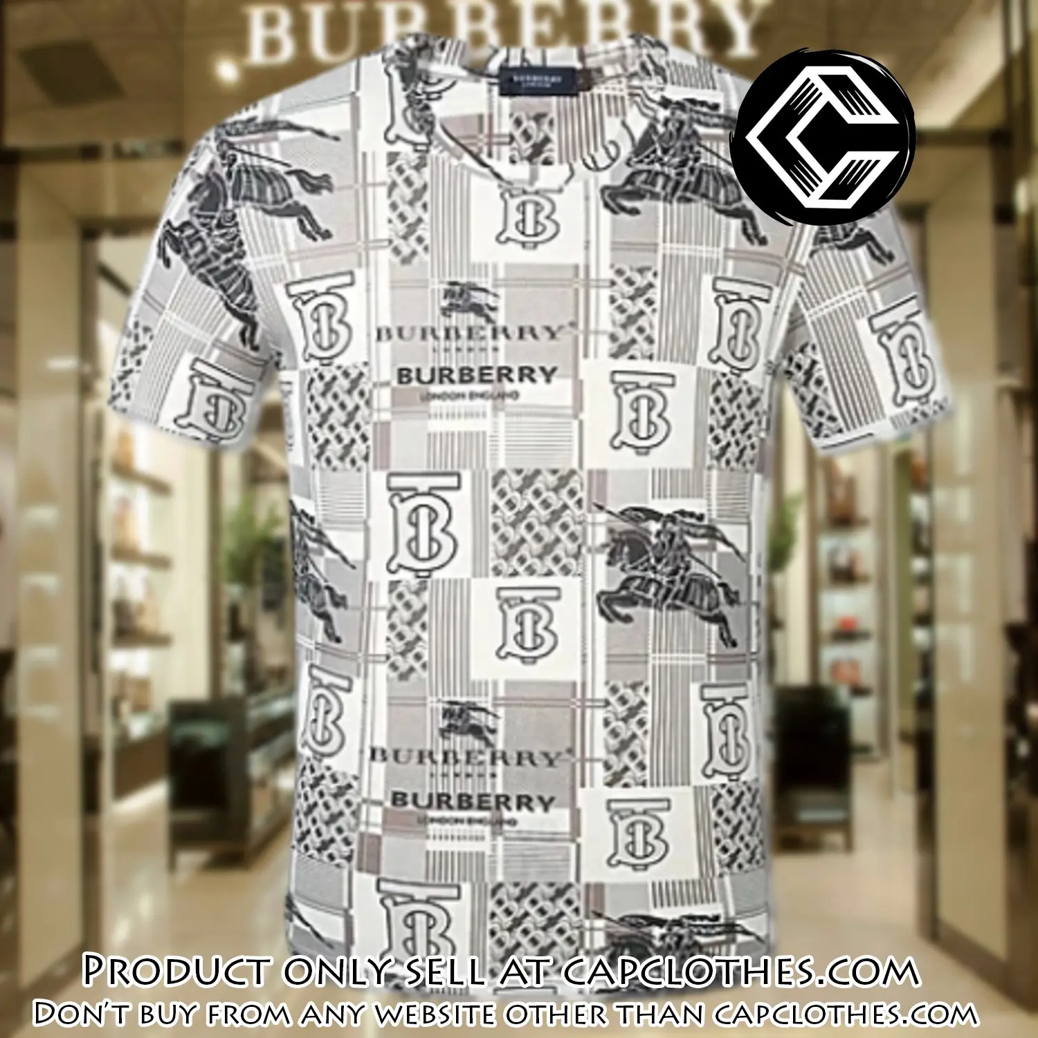Burberry logo luxury brand unisex tshirt outfit for men women cc5622332